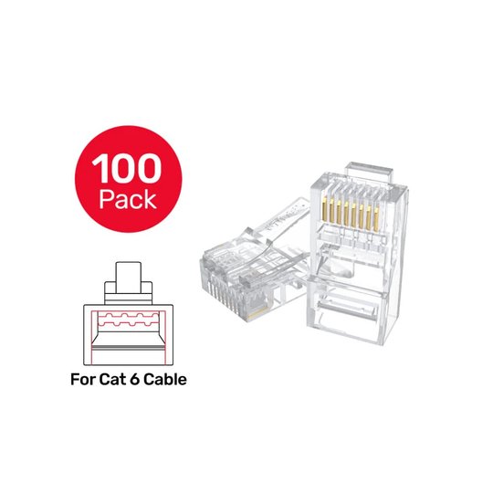 Unıtek Cat6 Rj45 Moduler 100'Lü Konektör