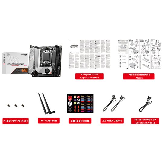 Msı Mpg B650I Edge WiFi Ddr5 Hdmı M.2 Usb 3.2 Lan WiFi Mıtx Am5