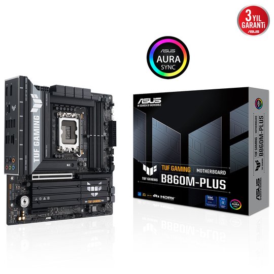 Asus Tuf Gaming B860M-Plus 1851 Soket Ddr5 Dp Hdmı Matx Anakart