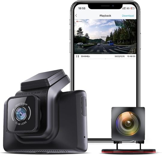 AE-DC4328-K5 1080P Full HD Çift Kameralı Araç Kamerası Gece Görüşlü Ön & Arka Kamera Dash Cam