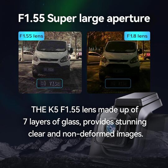 AE-DC4328-K5 1080P Full HD Çift Kameralı Araç Kamerası Gece Görüşlü Ön & Arka Kamera Dash Cam