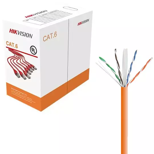 DS-1LN6UZC0+U Cat6 UTP Kablo 305 Metre Kırmızı Gigabit Hız Destekli Ağ (Ethernet) Kablosu Network LAN Kablo