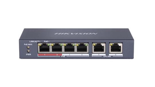DS-3E0106P-E/M Network Switch 6 Port PoE Destekli Ethernet Anahtar