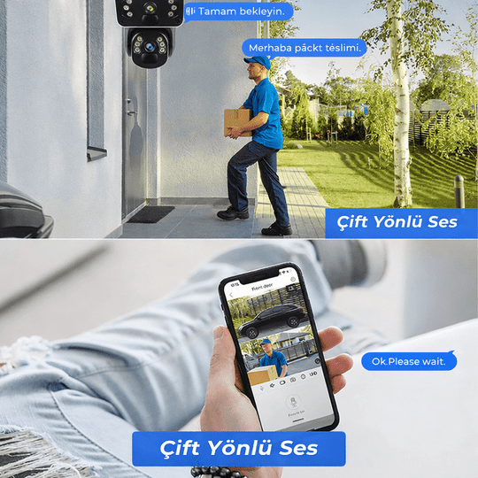 O-KAM PRO 3815 4g 6mp Dual Lens Solar Ptz Güneş Panelli Kamera