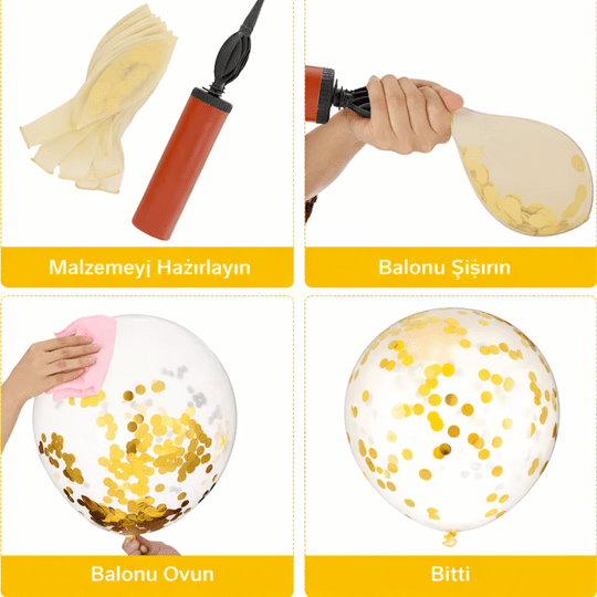 Parti Malzemeleri Doğum günü, Sevgililer Günü Özel Gün Hazırlık Seti, Perde Ledi 3x3 Metre + Parti Şeffaf Balon