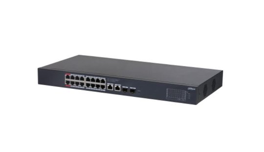 Dahua Cs4220-16Gt-240 16 Port 16Xge-2Xge-2Xge/Sfp Bulut Yönetilebilir 240W Poe Switch