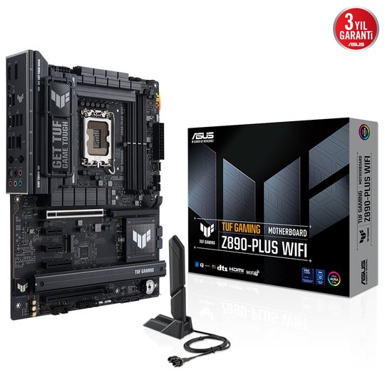 Asus Tuf Gaming Z890-Plus WiFi Ddr5 4Xm2 Usb3.2 Rgb Lan Atx