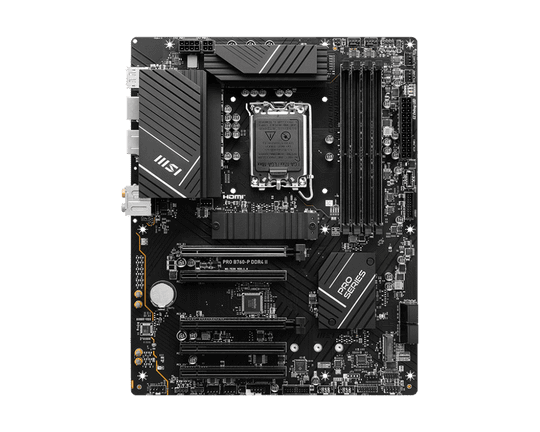 Msı Pro B760-P Ddr4 Iı 5333(Oc) Pcı-E M.2 Hdmı Dp Atx 1700P