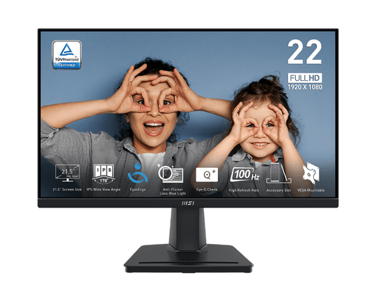 21.5 Msı Pro Mp225 Ips Fhd 1Ms 100Hz Hdmı D-Sub