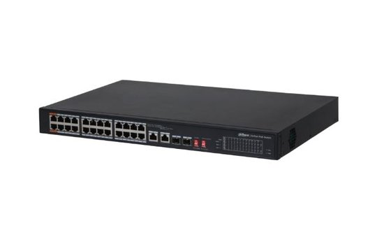 Dahua Pfs3226-24Et-240 24 Port 24Xfe-2Xge-2X1Ge/Sfp 240W Hi-Poe Switch