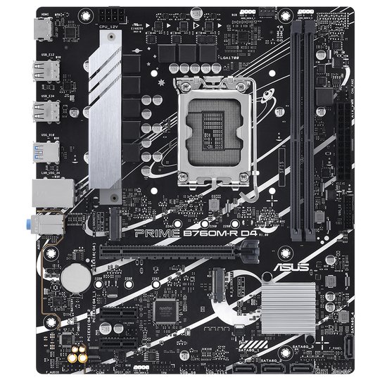 Asus Prıme B760M-R D4 Intel B760 Soket 1700 Ddr4