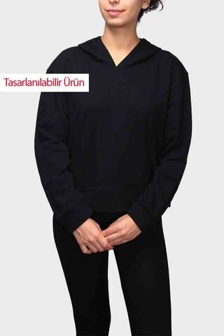 Normal Kesim Kapüşonlu Sweatshirt