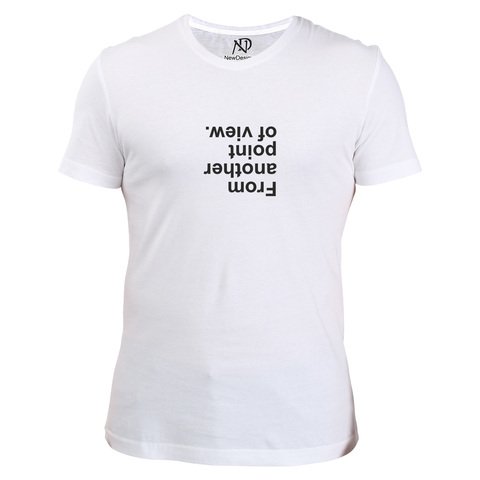 Erkek V Yaka Beyaz Tshirt From Another