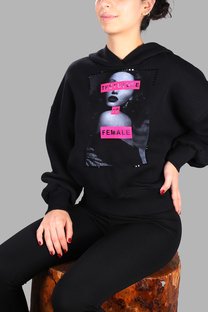 The Future Is Female Yazılı SweatShirt