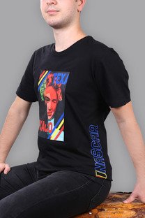 Texa Exaco Nascar Baskılı Bisiklet Yaka T-shirt