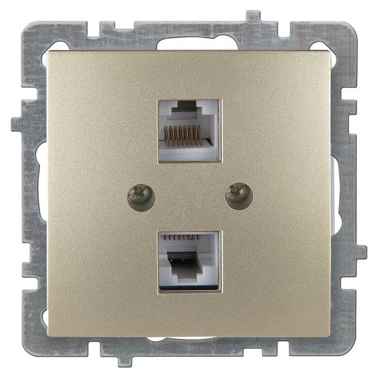 İkil Nümeris Telefon Prizi 2xCAT3 RJ45