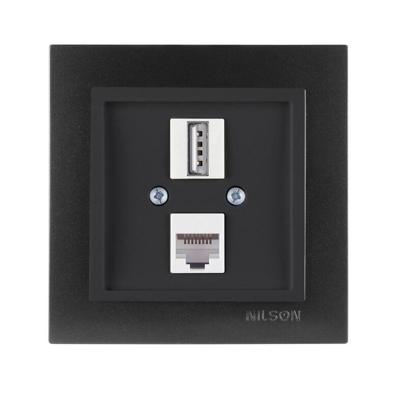 USB + Data CAT5 (Şarj Etme Özelliği Yoktur) Jaklı