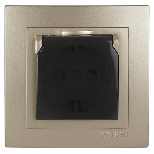 Kapaklı Çocuk Korumalı  Topraklı Priz