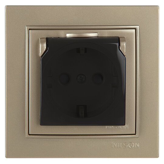 Kapaklı Çocuk Korumalı  Topraklı Priz