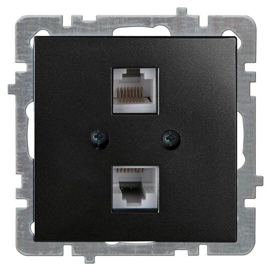 İkil Nümeris Telefon Prizi 2xCAT3 RJ45