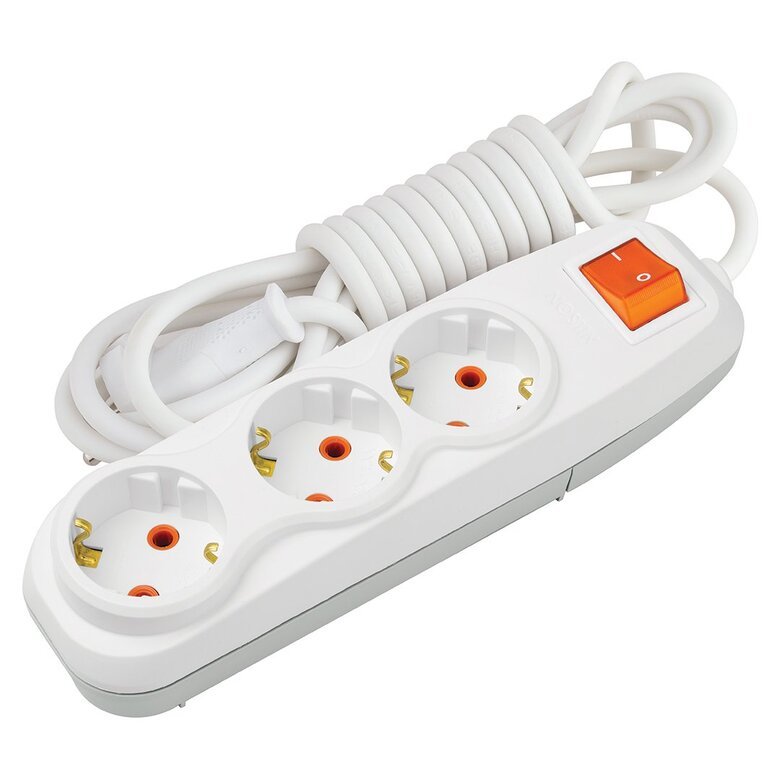 3'LÜ Topraklı Anahtarlı Grup Priz 3 m 3'LÜ Topraklı Anahtarlı Grup Priz 3 m