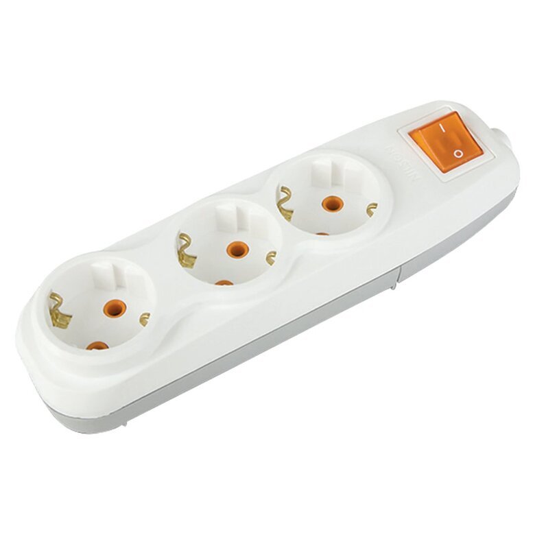 3'LÜ Topraklı Anahtarlı Grup Priz Kordonsuz 3'LÜ Topraklı Anahtarlı Grup Priz Kordonsuz