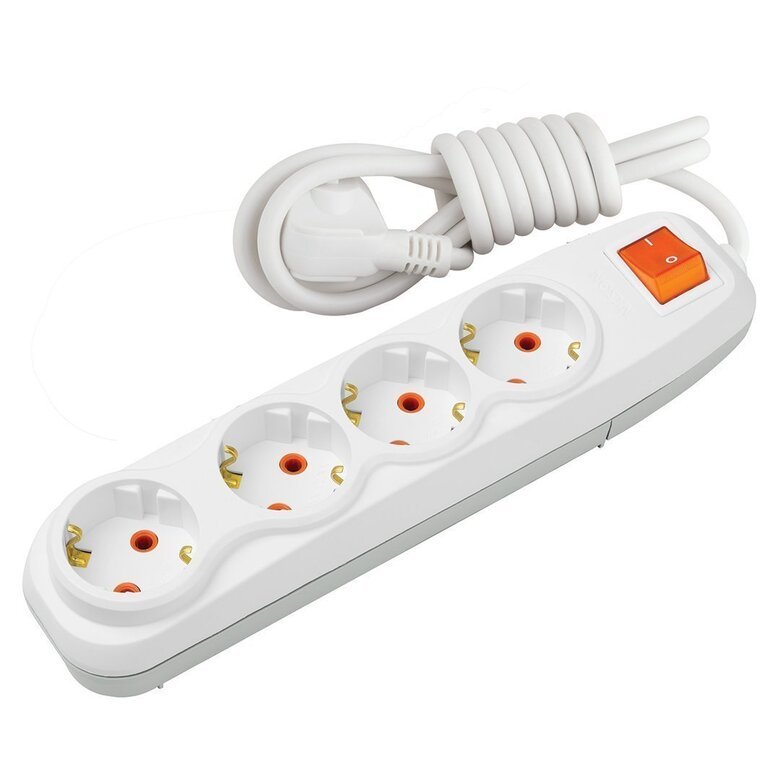 4'LÜ Topraklı Anahtarlı Grup Priz 2 m 4'LÜ Topraklı Anahtarlı Grup Priz 2 m