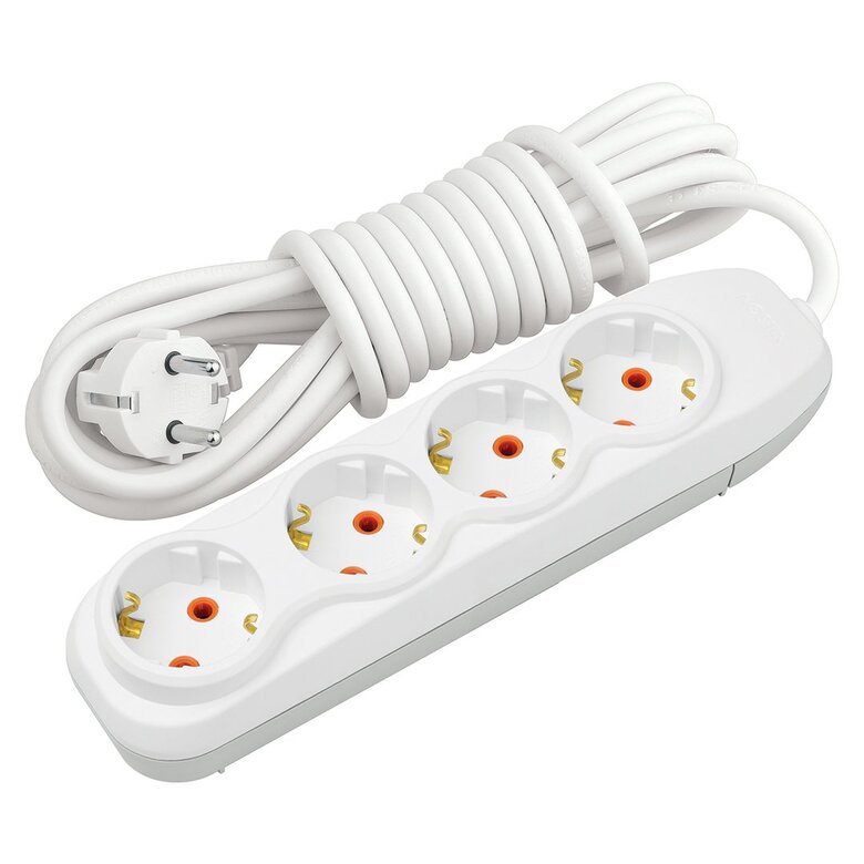 4'LÜ Topraklı Grup Priz 5 m 4'LÜ Topraklı Grup Priz 5 m
