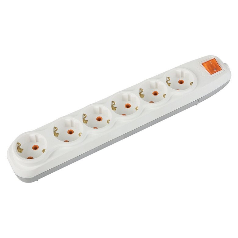 6'Lı Topraklı Anahtarlı Grup Priz Kordonsuz 6'Lı Topraklı Anahtarlı Grup Priz Kordonsuz