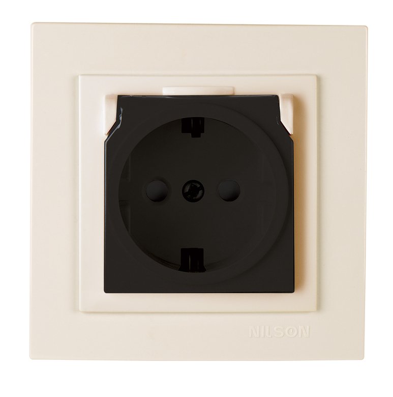 Kapaklı Çocuk Korumalı  Topraklı Priz