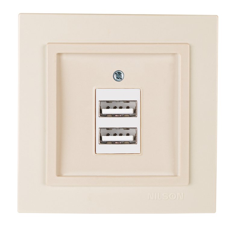 İkil USB Priz (Adaptörlü) İkil USB Priz (Adaptörlü)