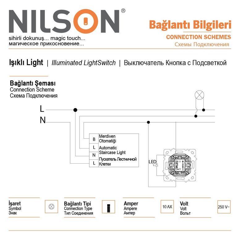 ışıklı Light Anahtarı ışıklı Light Anahtarı