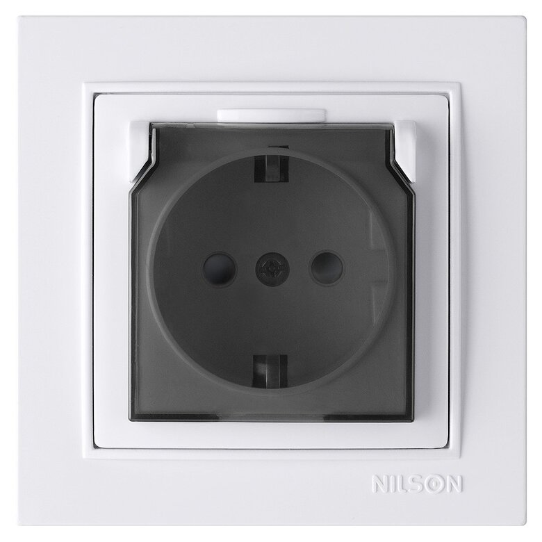 Kapaklı Çocuk Korumalı  Topraklı Priz Kapaklı Çocuk Korumalı  Topraklı Priz