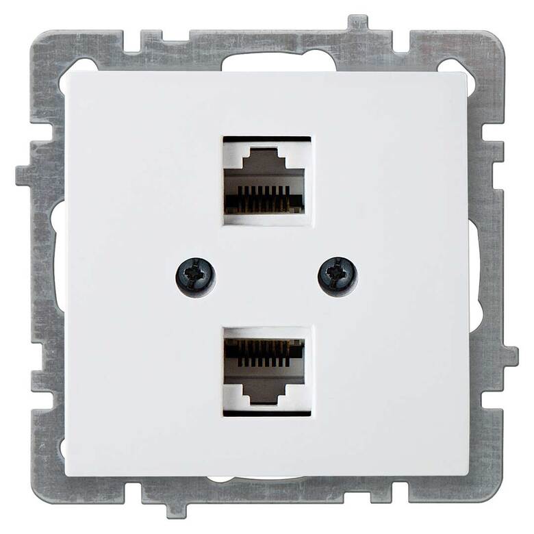 İkil Nümeris Telefon Prizi 2xCAT3 RJ45