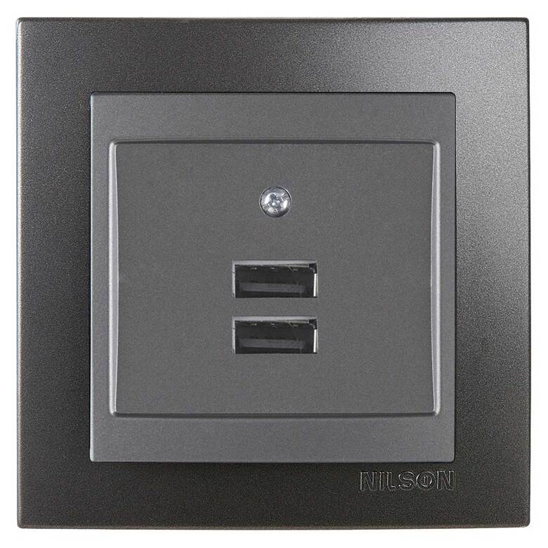 İkil USB Priz (Adaptörlü)