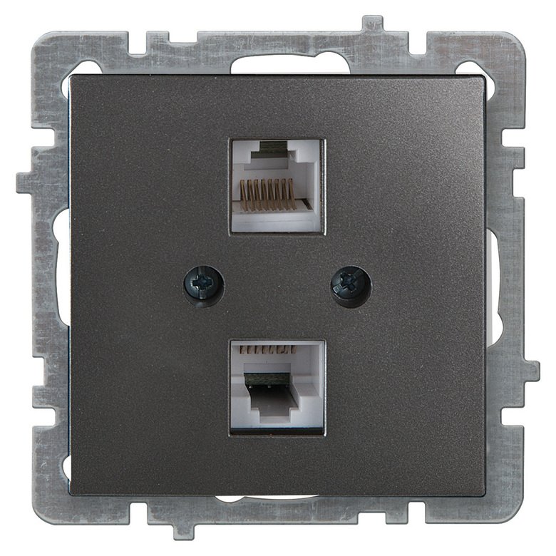 İkil Nümeris Telefon Prizi 2xCAT3 RJ45 İkil Nümeris Telefon Prizi 2xCAT3 RJ45