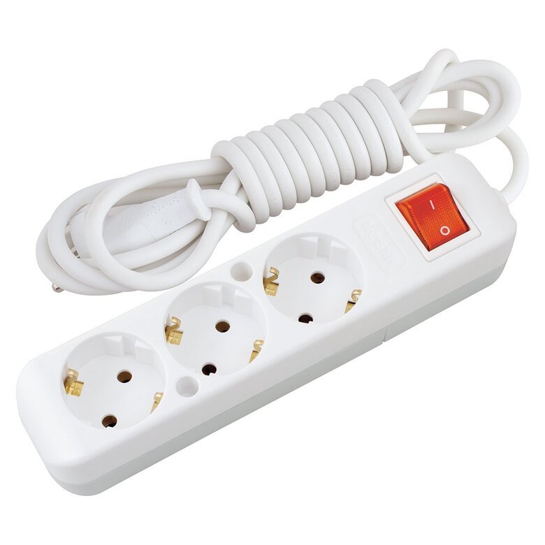 3'LÜ Topraklı Anahtarlı Grup Priz 3 m 3'LÜ Topraklı Anahtarlı Grup Priz 3 m