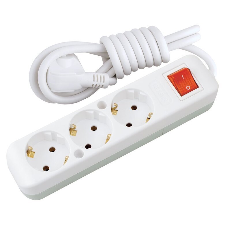 3'LÜ Topraklı Anahtarlı Grup Priz 2 m 3'LÜ Topraklı Anahtarlı Grup Priz 2 m