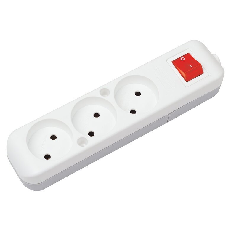 3'LÜ TOPRAKSıZ Anahtarlı Grup Priz Kordonsuz 3'LÜ TOPRAKSıZ Anahtarlı Grup Priz Kordonsuz