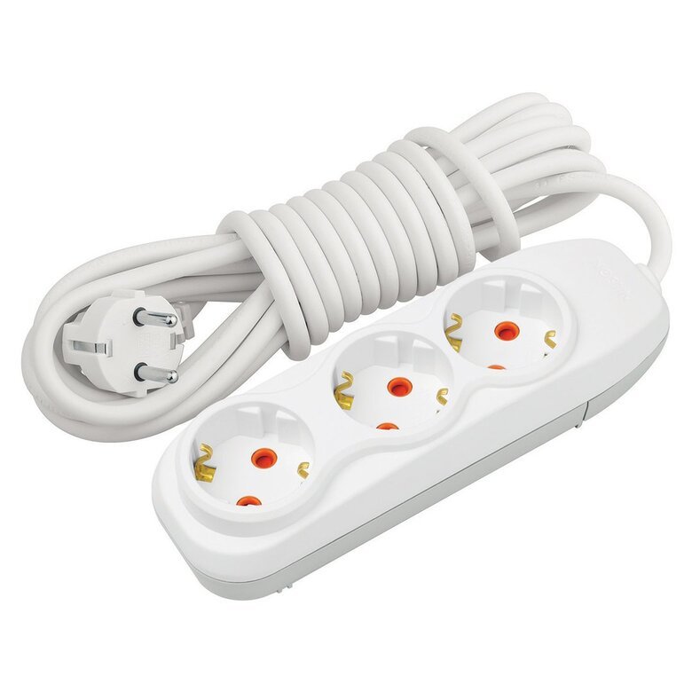 3'LÜ Çocuk Korumalı Topraklı Grup Priz 5 m 3'LÜ Çocuk Korumalı Topraklı Grup Priz 5 m