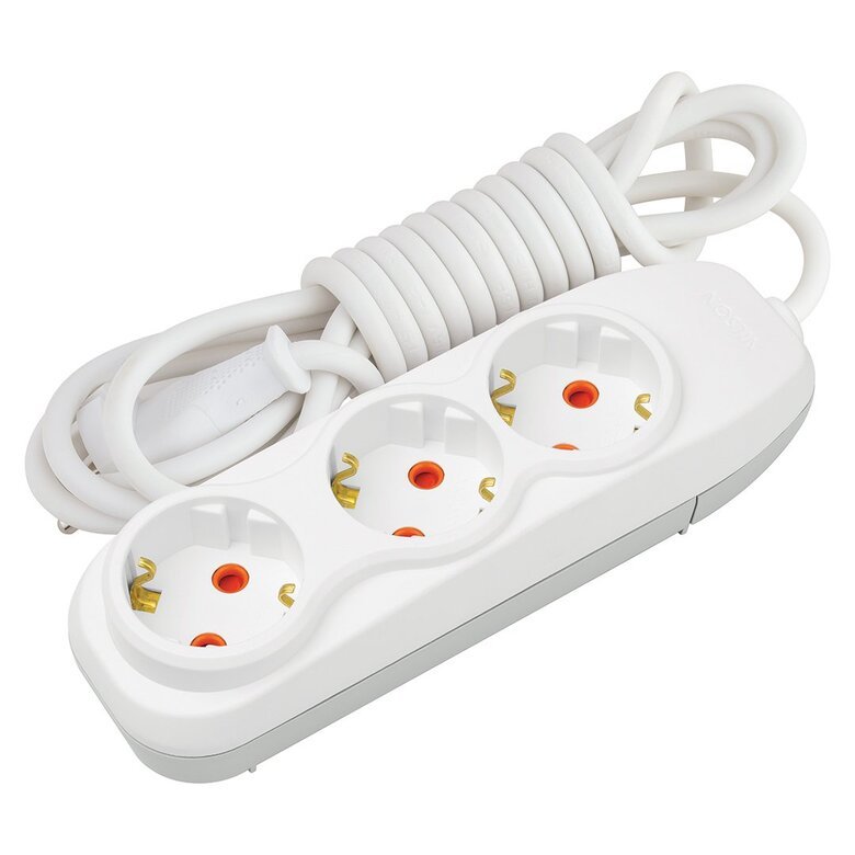 3'LÜ Çocuk Korumalı Topraklı Grup Priz 3 m 3'LÜ Çocuk Korumalı Topraklı Grup Priz 3 m