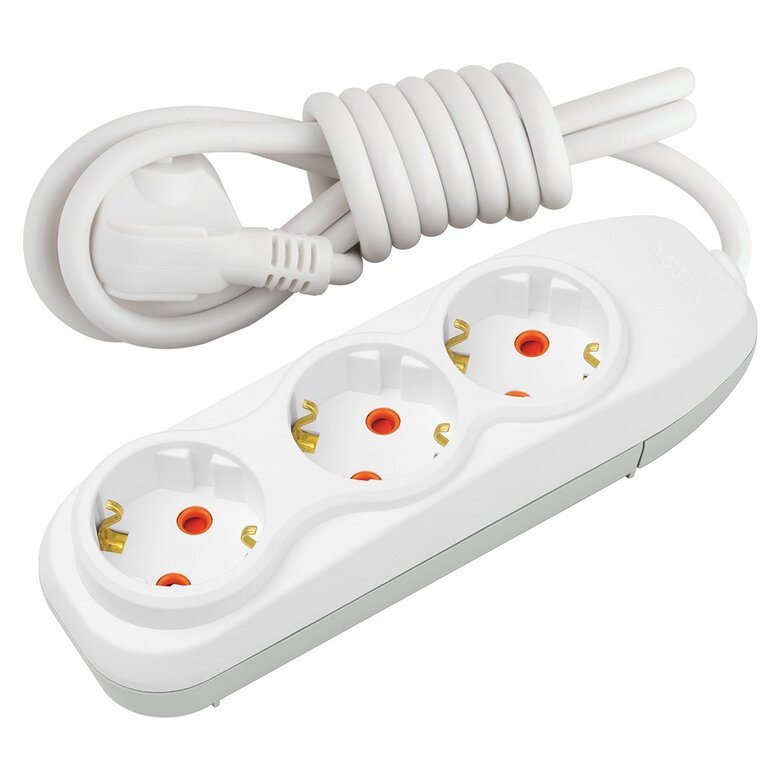 3'LÜ Çocuk Korumalı Topraklı Grup Priz 2 m 3'LÜ Çocuk Korumalı Topraklı Grup Priz 2 m