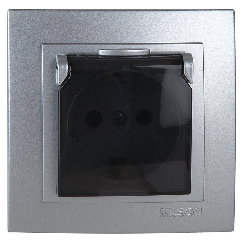 Kapaklı Çocuk Korumalı  Topraklı Priz Kapaklı Çocuk Korumalı  Topraklı Priz