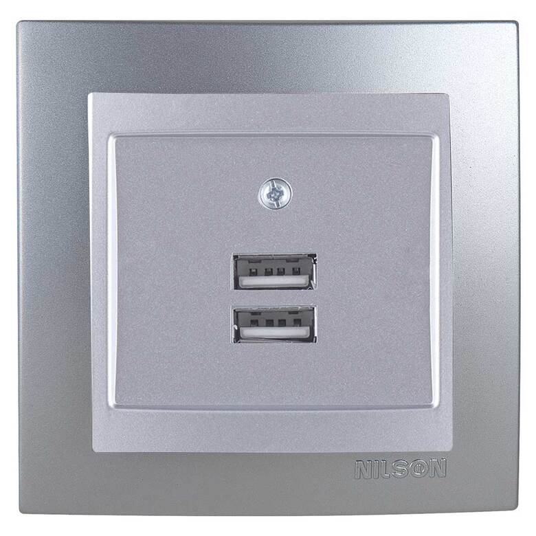 İkil USB Priz (Adaptörlü) İkil USB Priz (Adaptörlü)