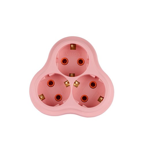 Quattro Golyat 3'lü Topraklı Erkek Fiş - Pembe Quattro Golyat 3'lü Topraklı Erkek Fiş - Pembe