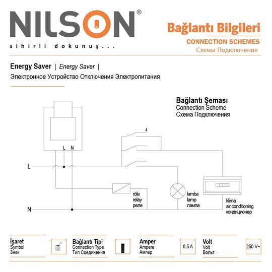 Energy Saver Mekanik ışıklı Gecikmeli