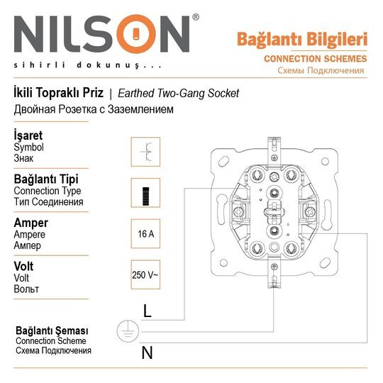 İkil Topraklı Priz