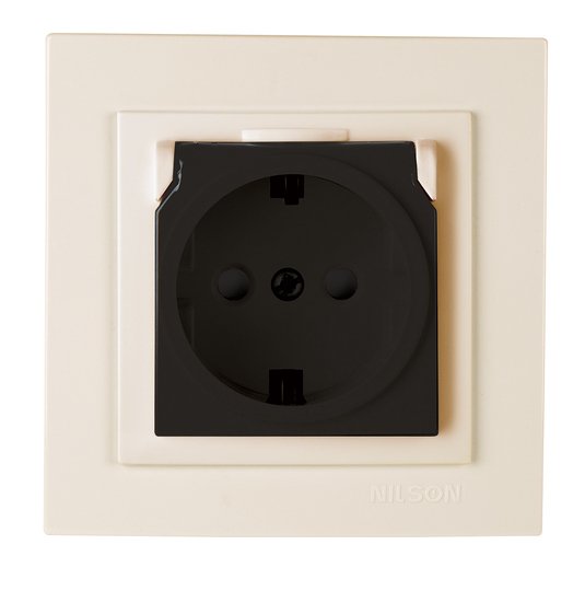 Kapaklı Çocuk Korumalı  Topraklı Priz