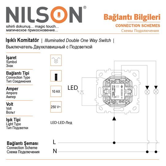 ışıklı Komütatör ışıklı Komütatör