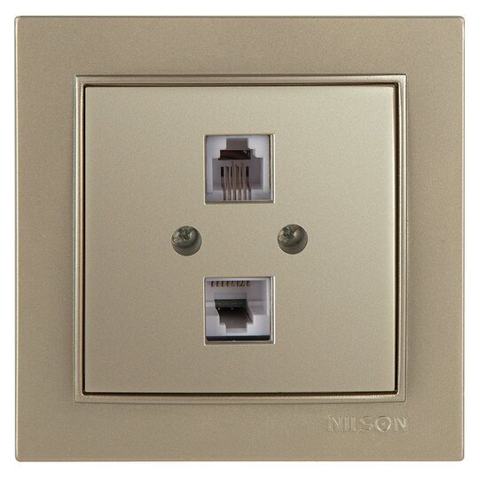 Data CAT5 + Numeris CAT3
